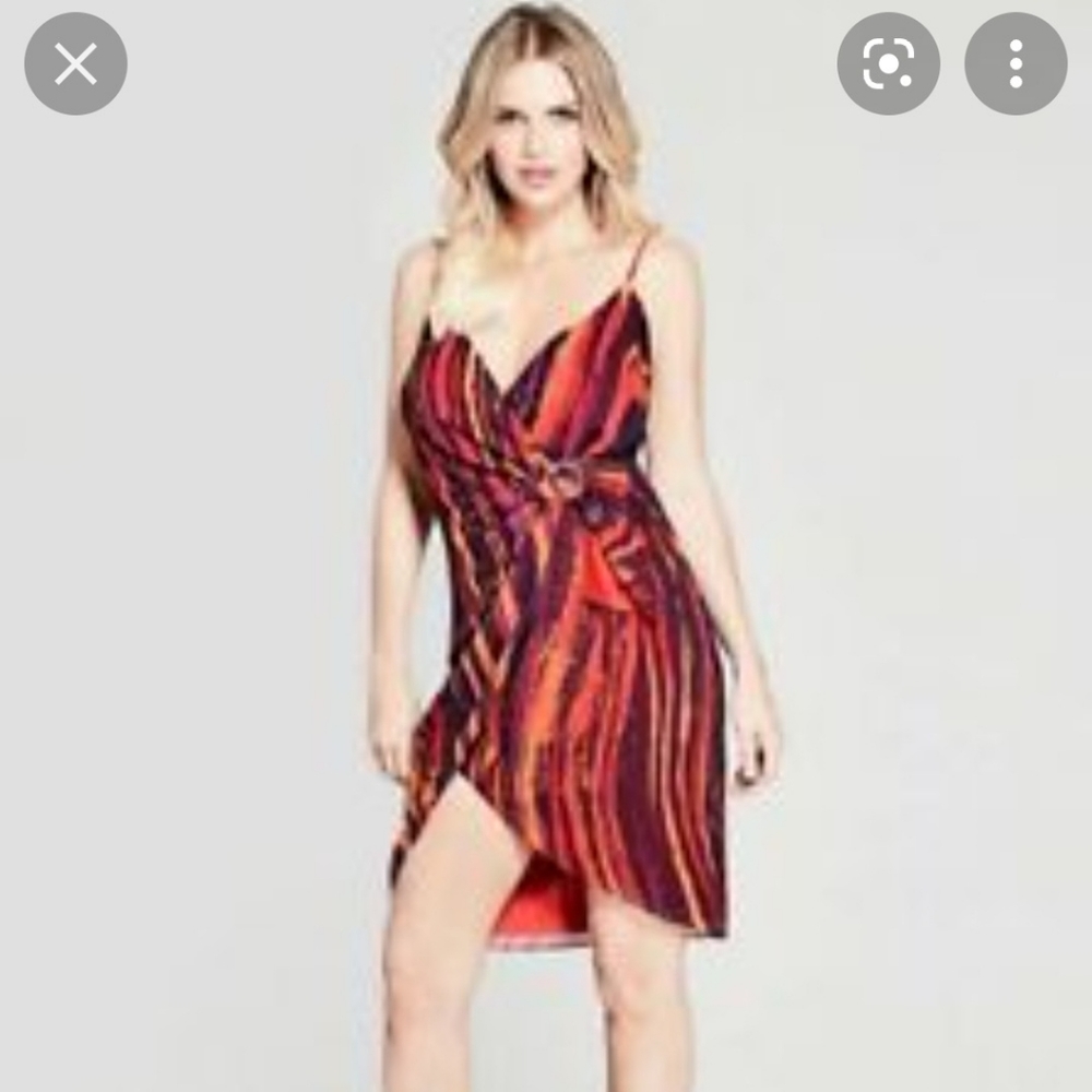 Marciano Heart on fire wrap dress S